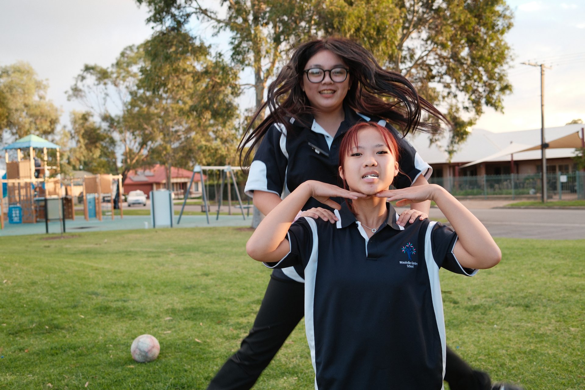 Young people having fun together