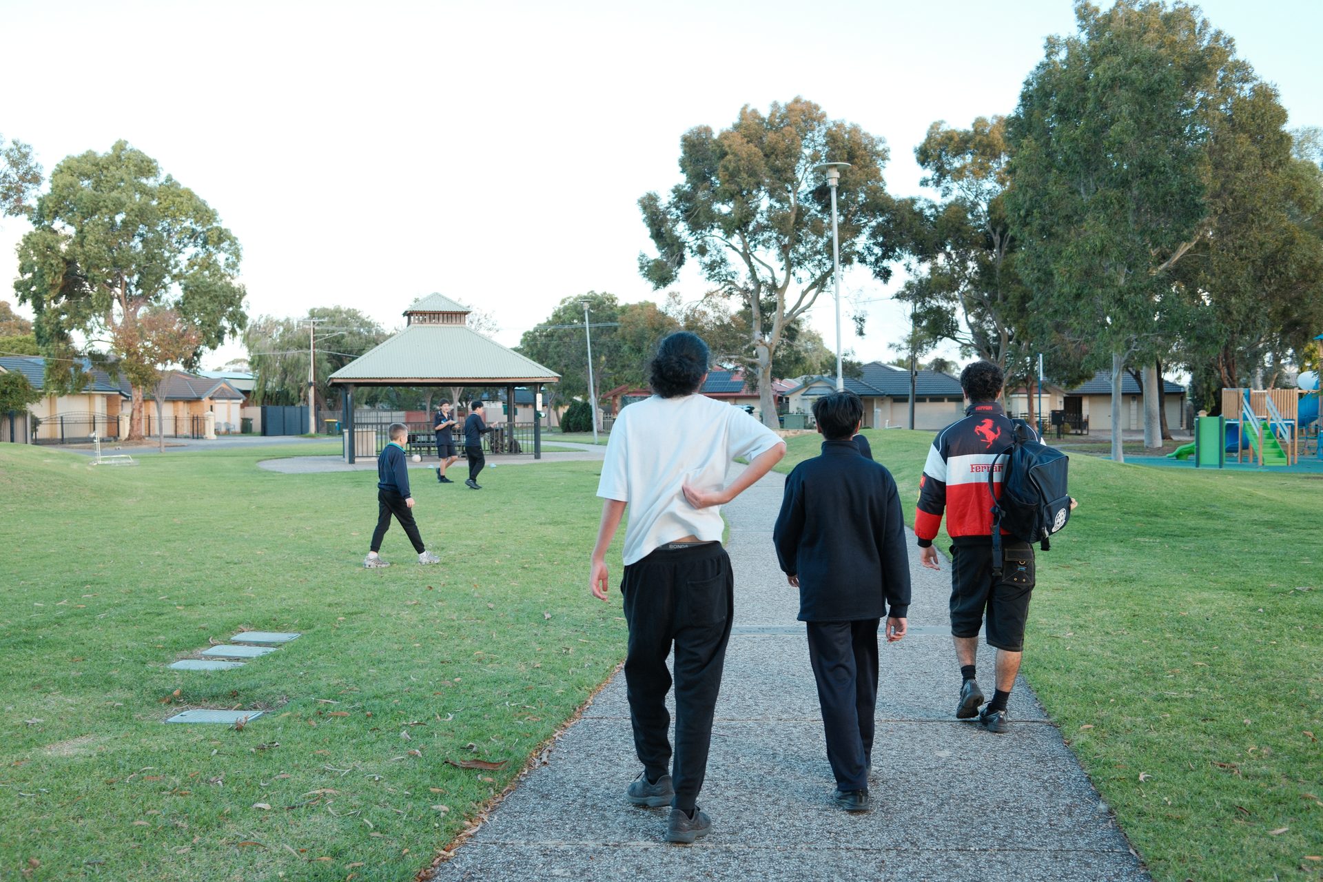 Youth walking together